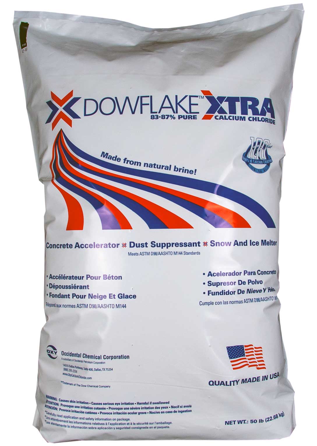 DOWFLAKE® Xtra 83-87% Calcium Chloride Flakes - OxyChem