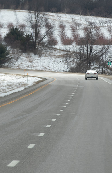 Melting Ice - Roadways - Use Responsibly - OxyChem Calcium Chloride