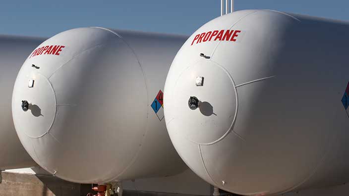 propane tanks - hydrocarbon dehydration - OxyChem calcium chloride