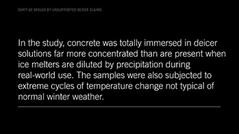 Quote from the Portland Cement Associate that calcium chloride has no impact on concrete