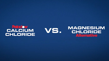 Graphic saying OxyChem PELADOW Calcium Chloride vs. Magnesium Chloride